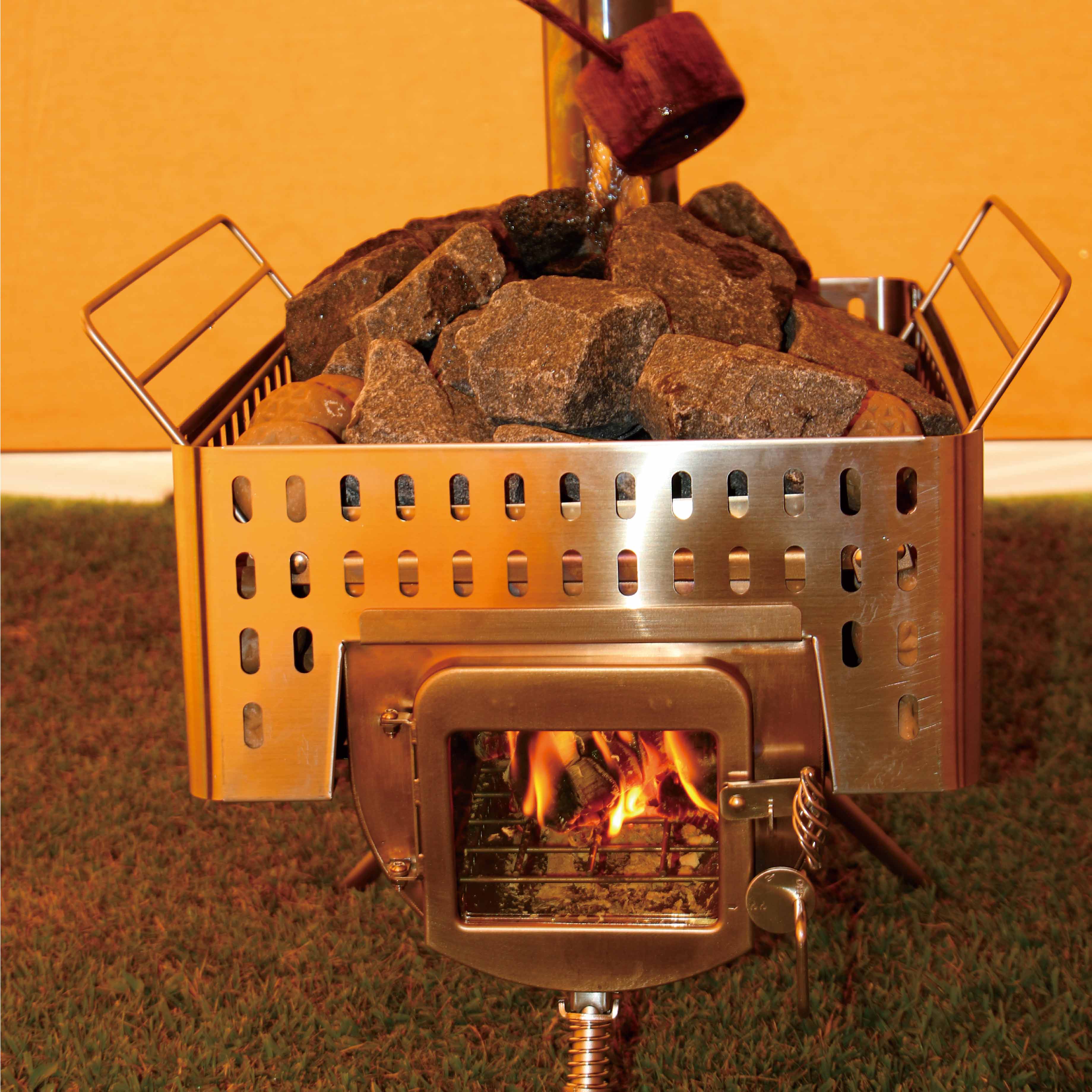 Pre-order: Winnerwell® Woodlander External Air Wood Burning Sauna Stove Package