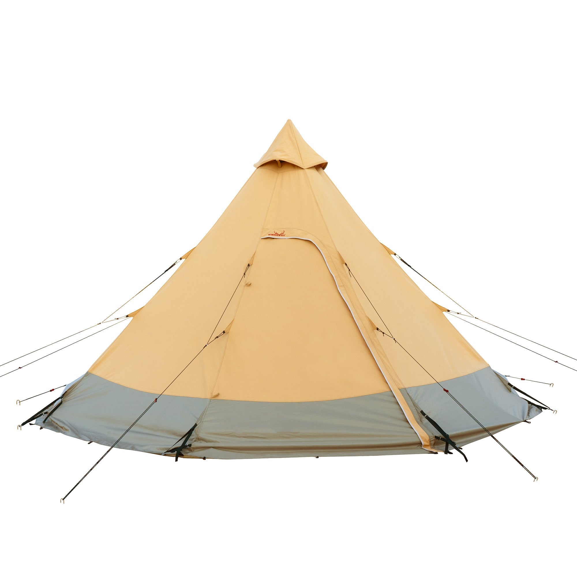 Winnerwell Arctic 6 - Person Hot Tent Teepee, showcasing its large size and robust design, suitable for cold - weather group camping.
