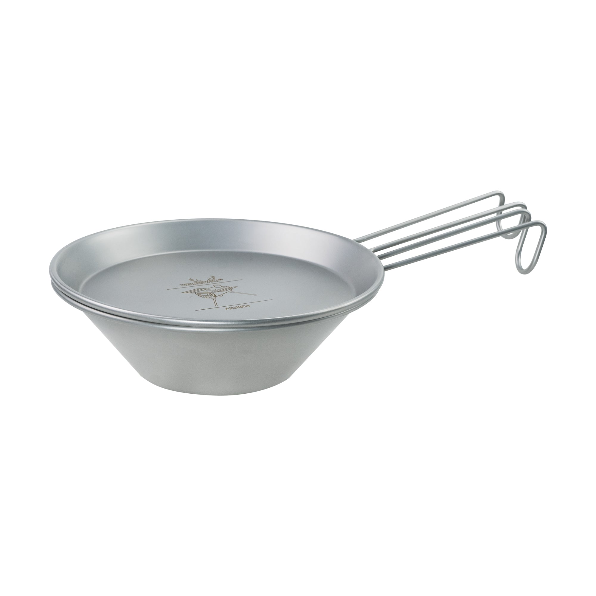 Winnerwell® Stainless Steel Sierra Cup Bowl & Plate Set - Ideal for Camping, Hiking & Backpacking