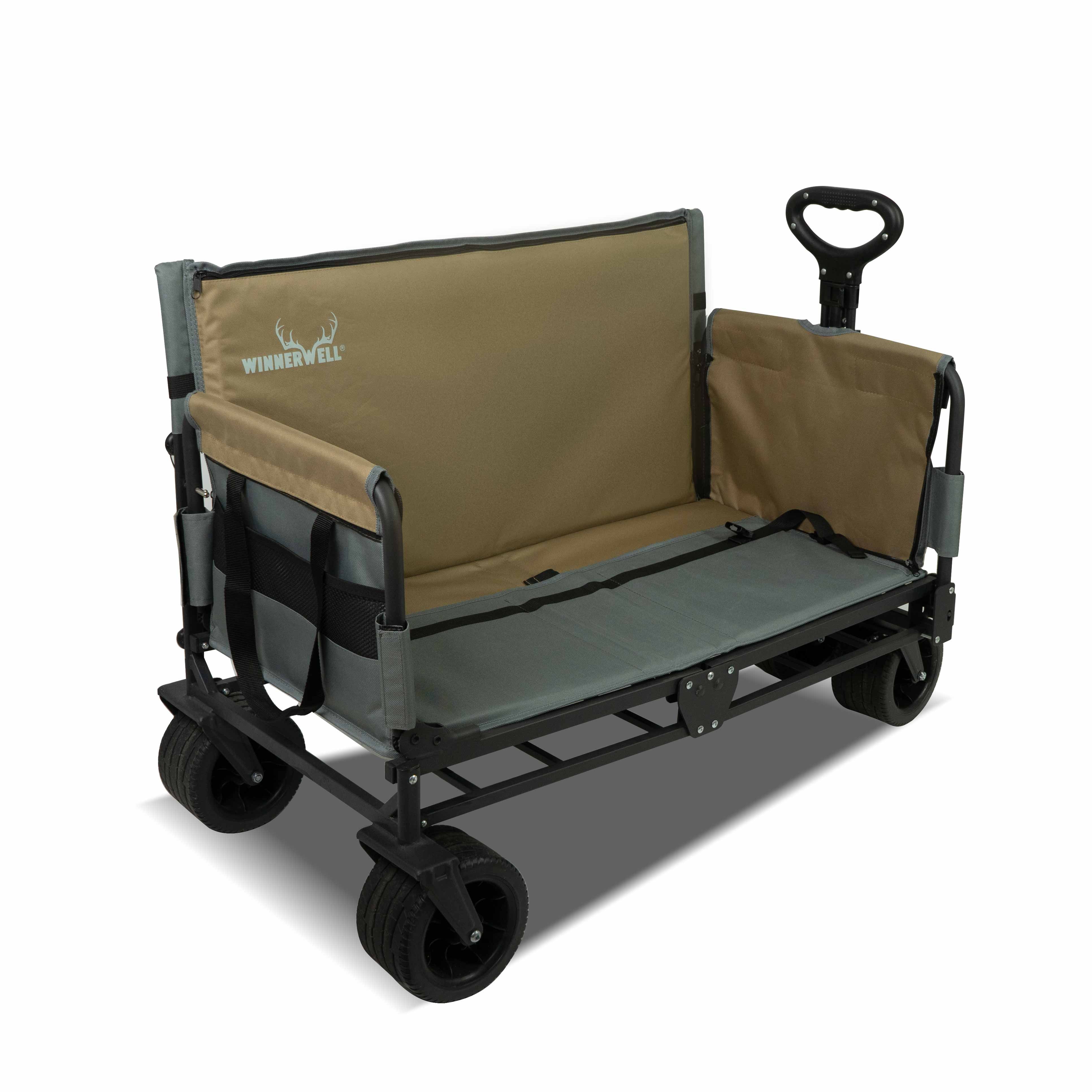 camping wagon as a seat foldable