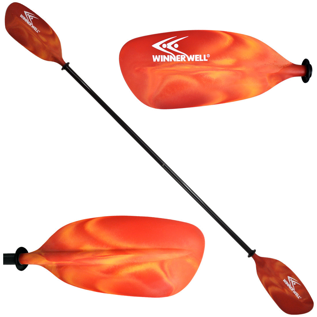 Winnerwell® CNRY Kayak Paddle Fiberglass Shaft & Nylon Blade Mix