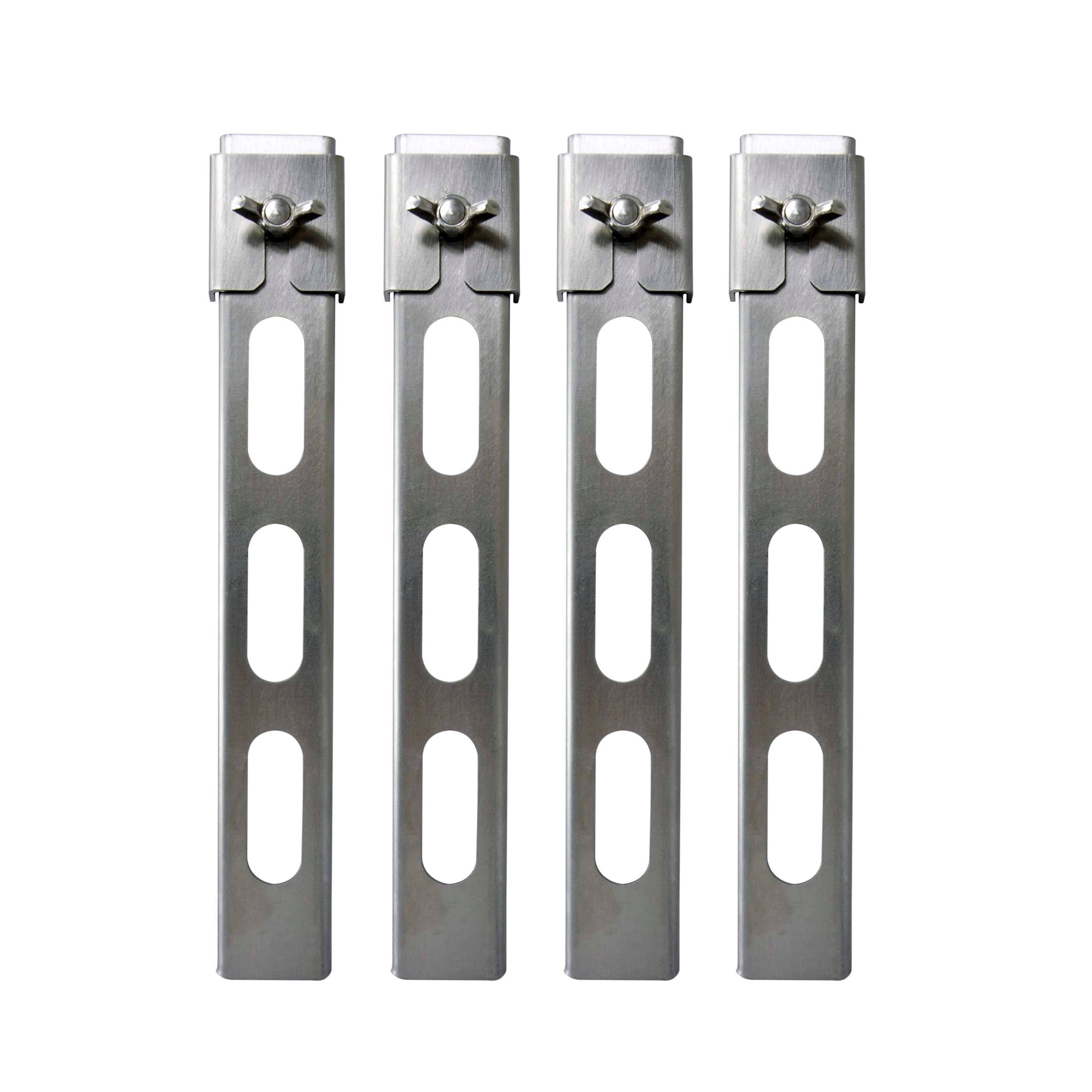 Set of Winnerwell® Extension Legs designed for Nomad Series M&L stoves and Grill Firepit, showcasing the stainless - steel legs with adjustable holes and locking mechanisms.