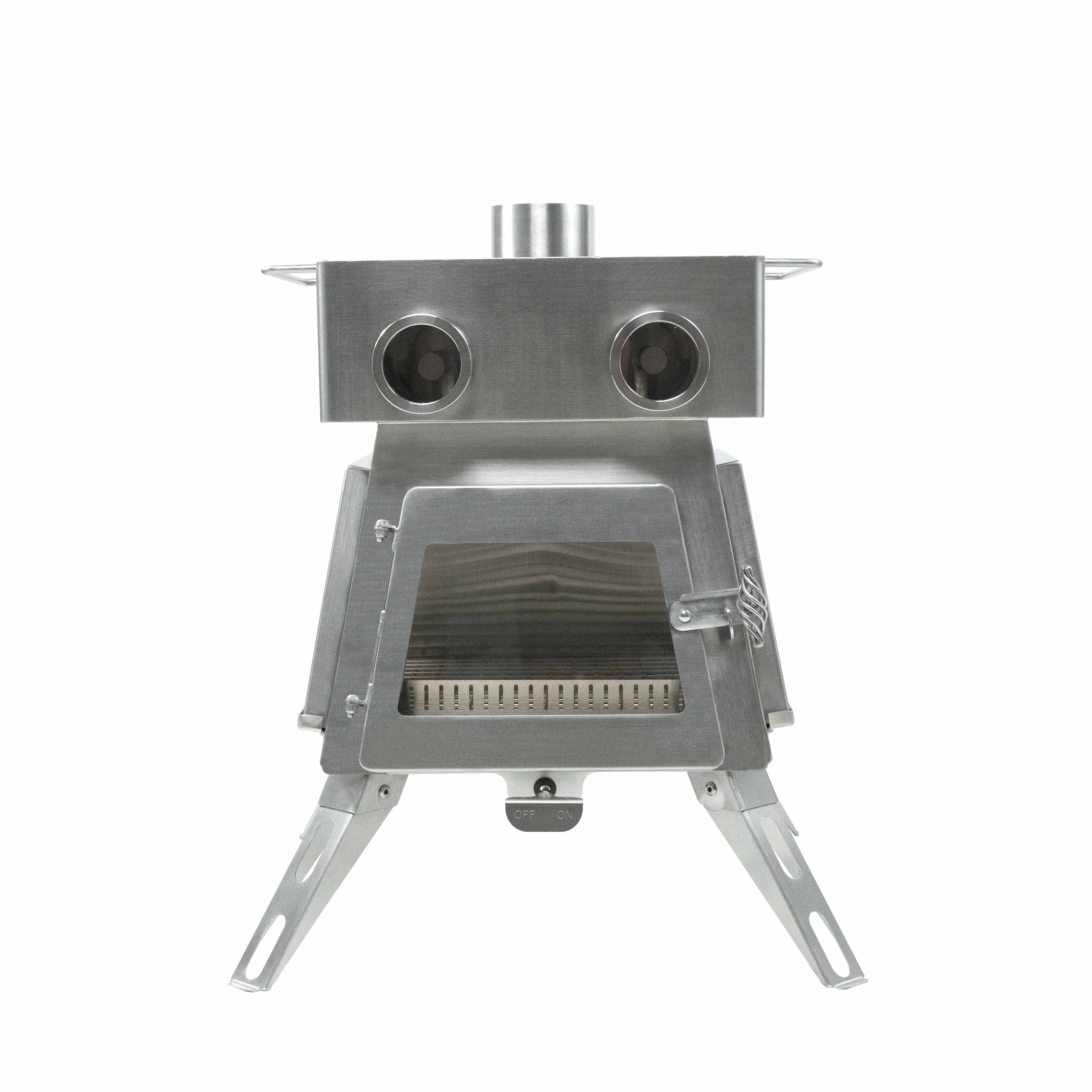 Front view of Winnerwell Marsfire External Air Wood Burning Stove